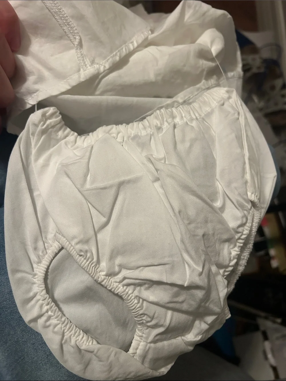 Children’s place white dress with match undies.6-9months